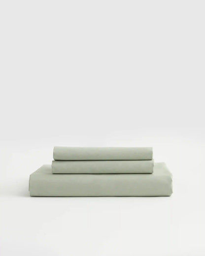 Organic Crisp Percale Fitted Sheet Set