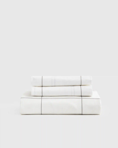 Organic Crisp Percale Fitted Sheet Set