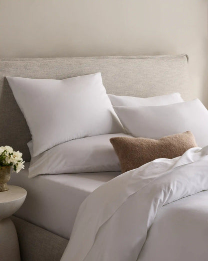 Organic Crisp Percale Duvet Cover Set