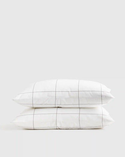 Organic Crisp Percale Sham Set