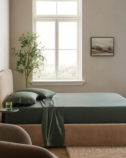 Organic Crisp Percale Pillowcase Set