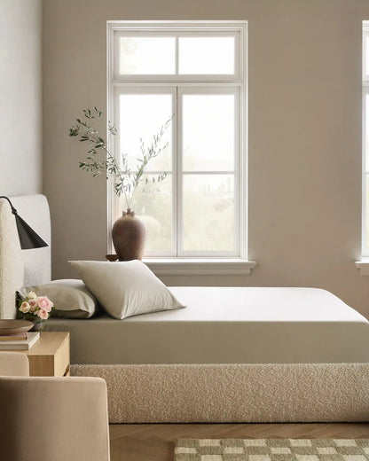 Organic Crisp Percale Fitted Sheet Set