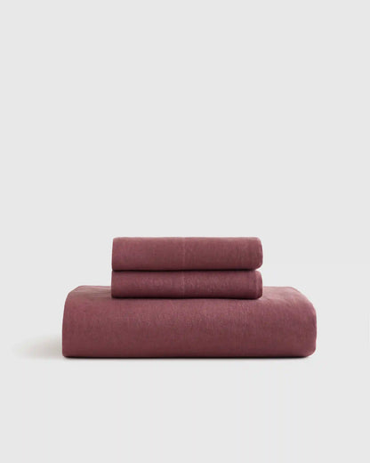 European Linen Fitted Sheet Set