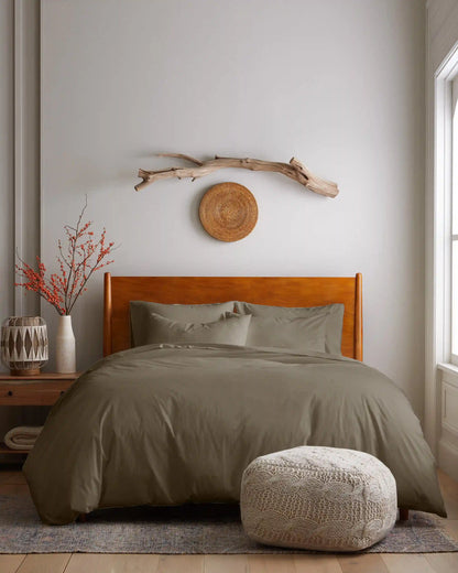 Organic Brushed Cotton Sham Set