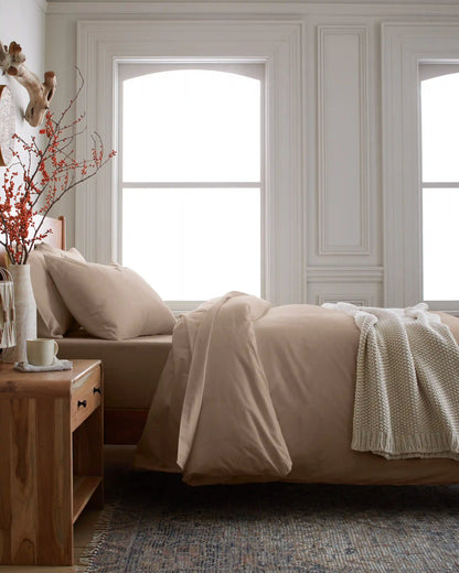 Organic Brushed Cotton Duvet Cover Set