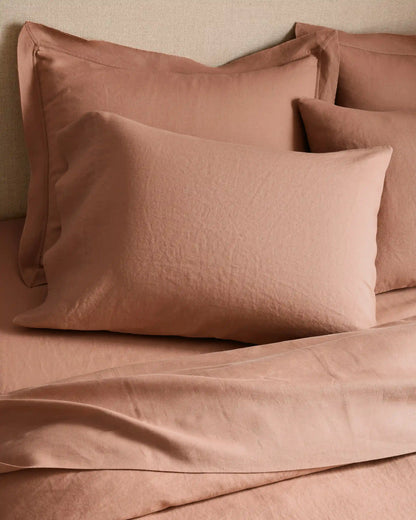 European Linen Double Flange Deluxe Bedding Bundle