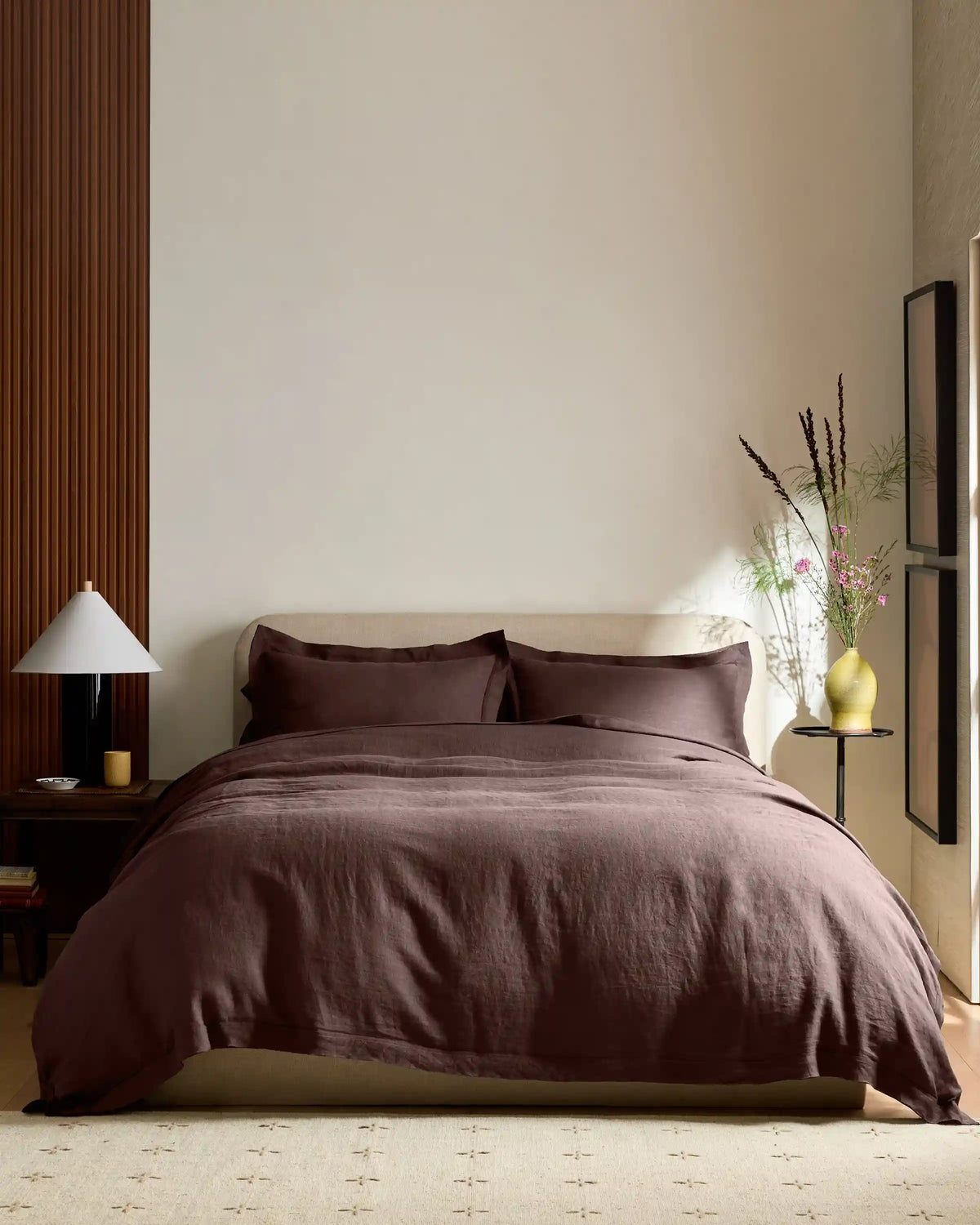European Linen Double Flange Deluxe Bedding Bundle