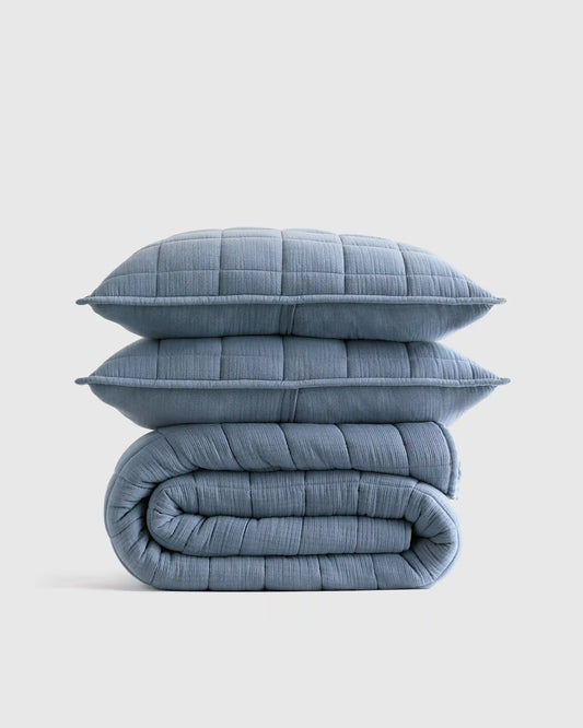 Organic Cotton Gauze Box Quilt Set
