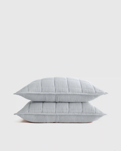 Organic Cotton Gauze Box Quilt Sham Set