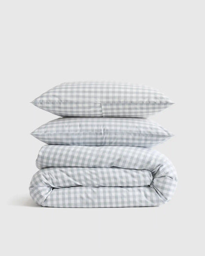 Organic Crisp Percale Duvet Cover Set