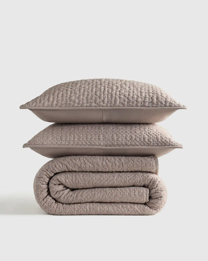 Organic Cotton Hand Stitched Quilt Set