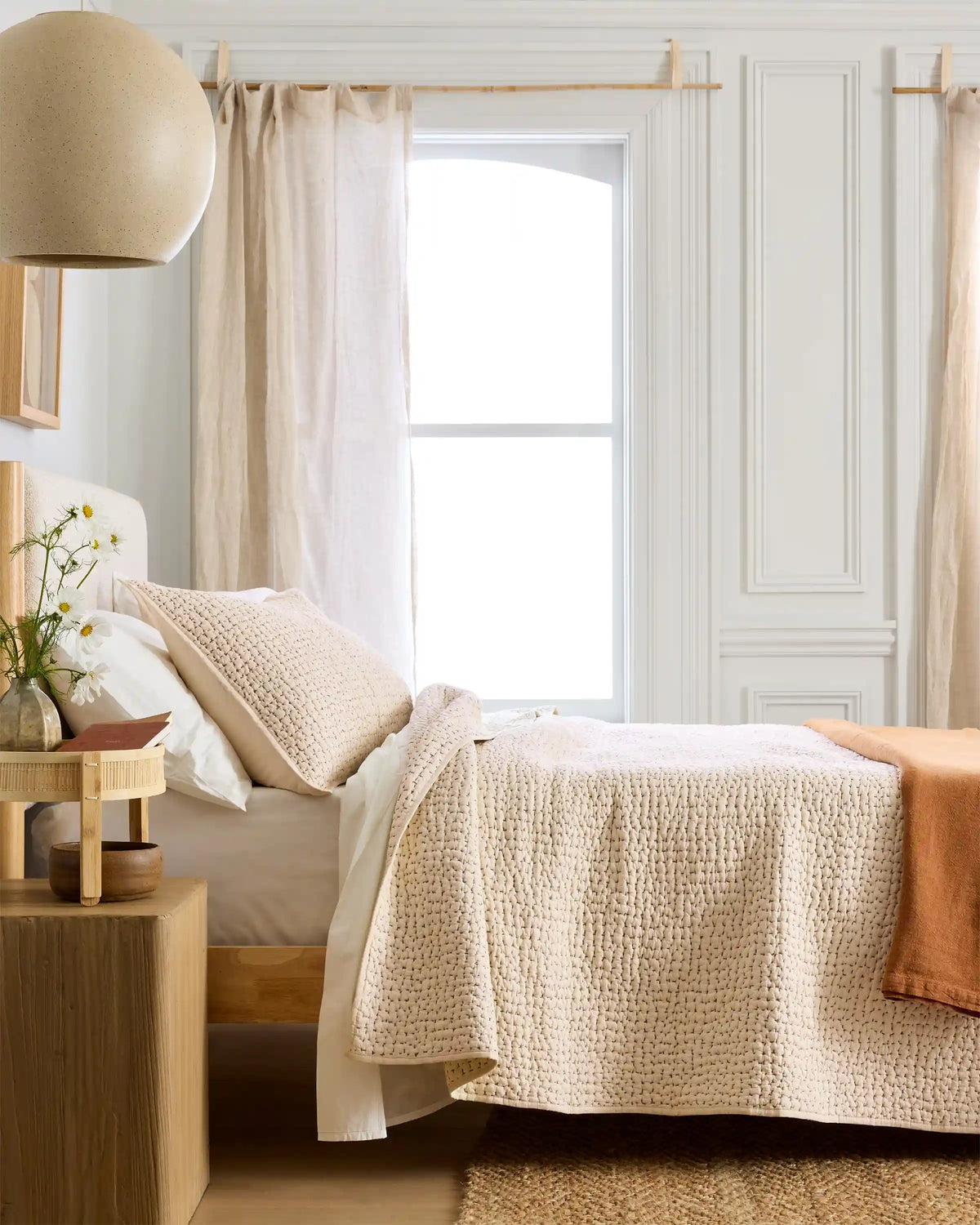 Organic Cotton Hand Stitched Quilt Set
