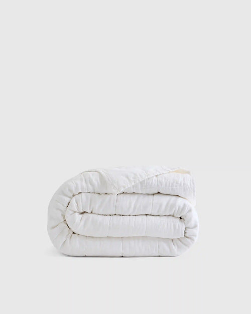 Lightweight European Linen Box Quilt