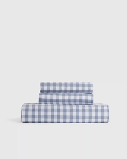 Organic Crisp Percale Fitted Sheet Set