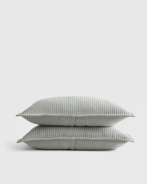 Organic Cotton Matelasse Sham Set