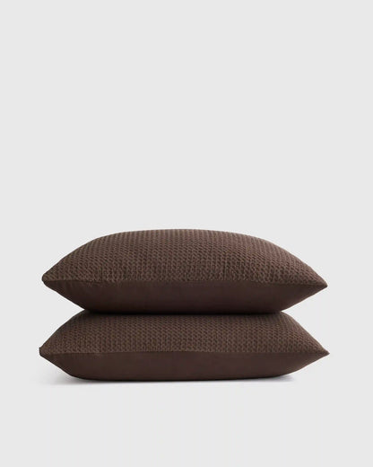 Organic Luxe Honeycomb Sham Set