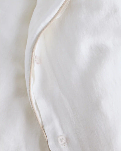 European Linen Piped Deluxe Bedding Bundle