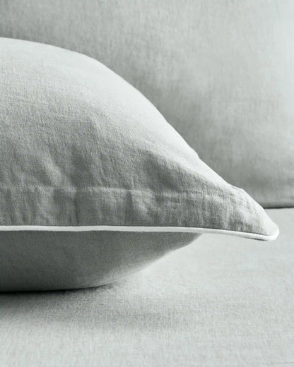 European Linen Piped Euro Sham