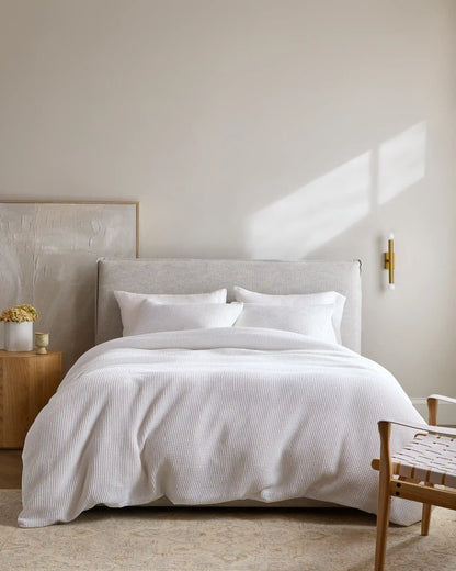 Organic Waffle Sham Set