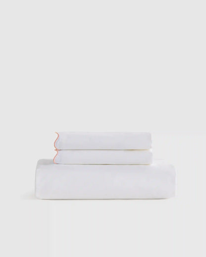 Organic Crisp Percale Fitted Sheet Set