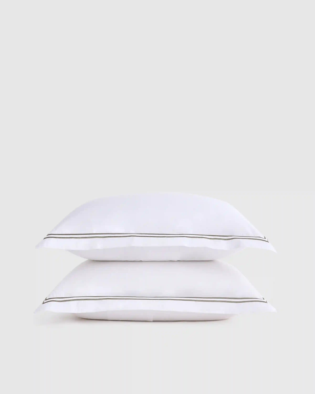 Organic Crisp Percale Embellished Sham Set