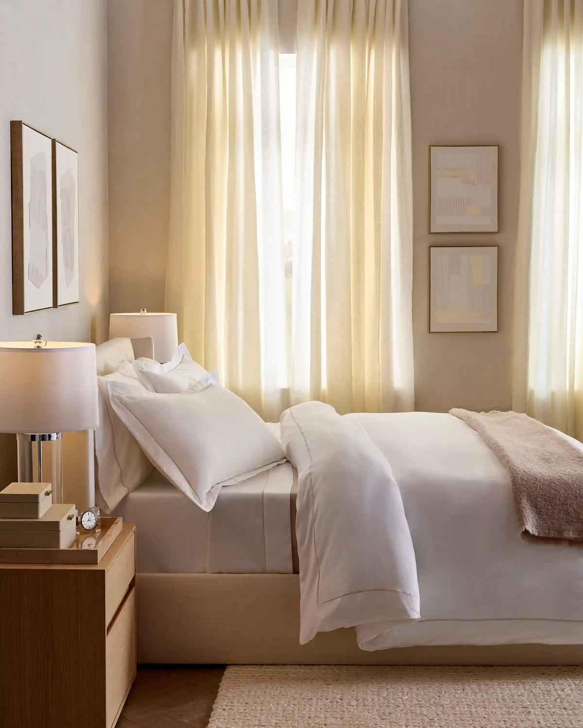 Signature Giza Cotton Sateen Deluxe Bedding Bundle