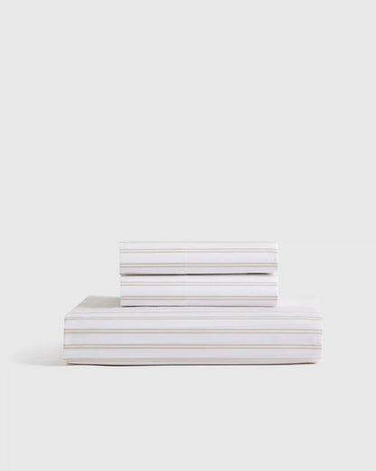 Organic Crisp Percale Fitted Sheet Set