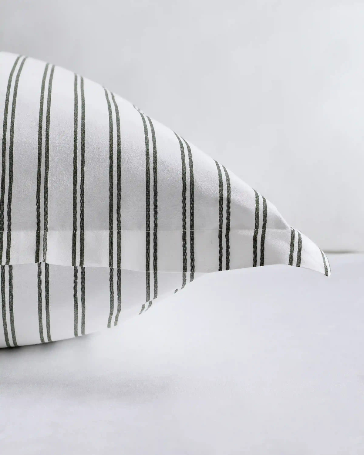 Organic Crisp Percale Double Stripe Euro Sham