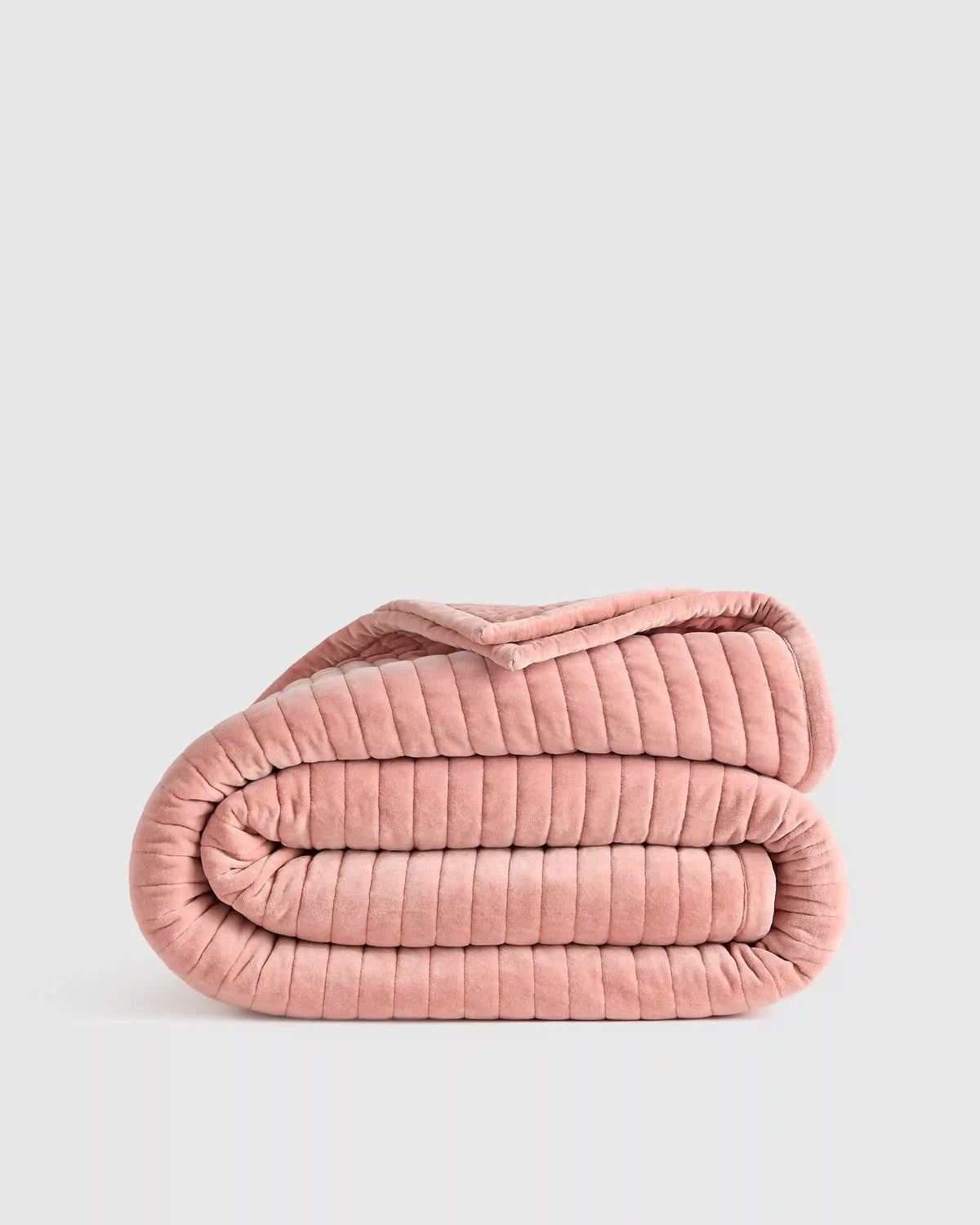 Cotton Velvet Horizontal Channel Quilt