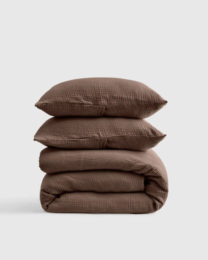 Organic Cotton Gauze Duvet Cover Set