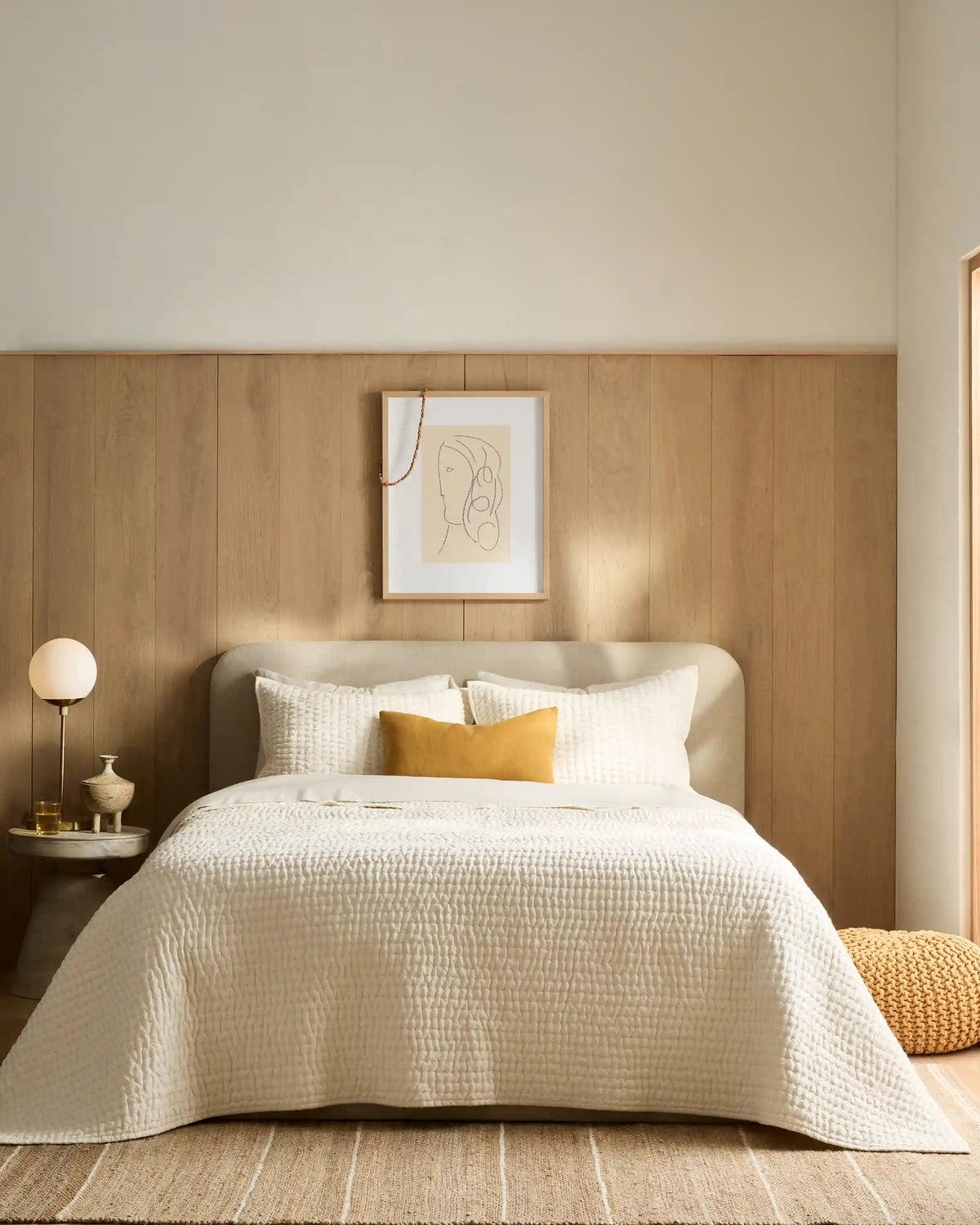 European Linen Cotton Stitch Quilt