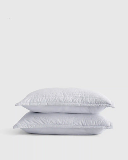 Organic Cotton Stripe Stitch Quilted Sham Set
