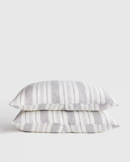 European Linen Modern Stripe Sham Set