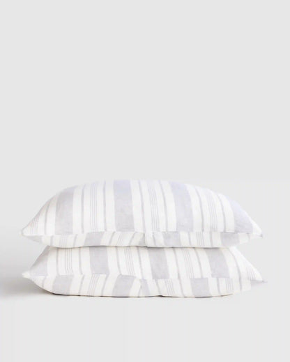 European Linen Modern Stripe Sham Set