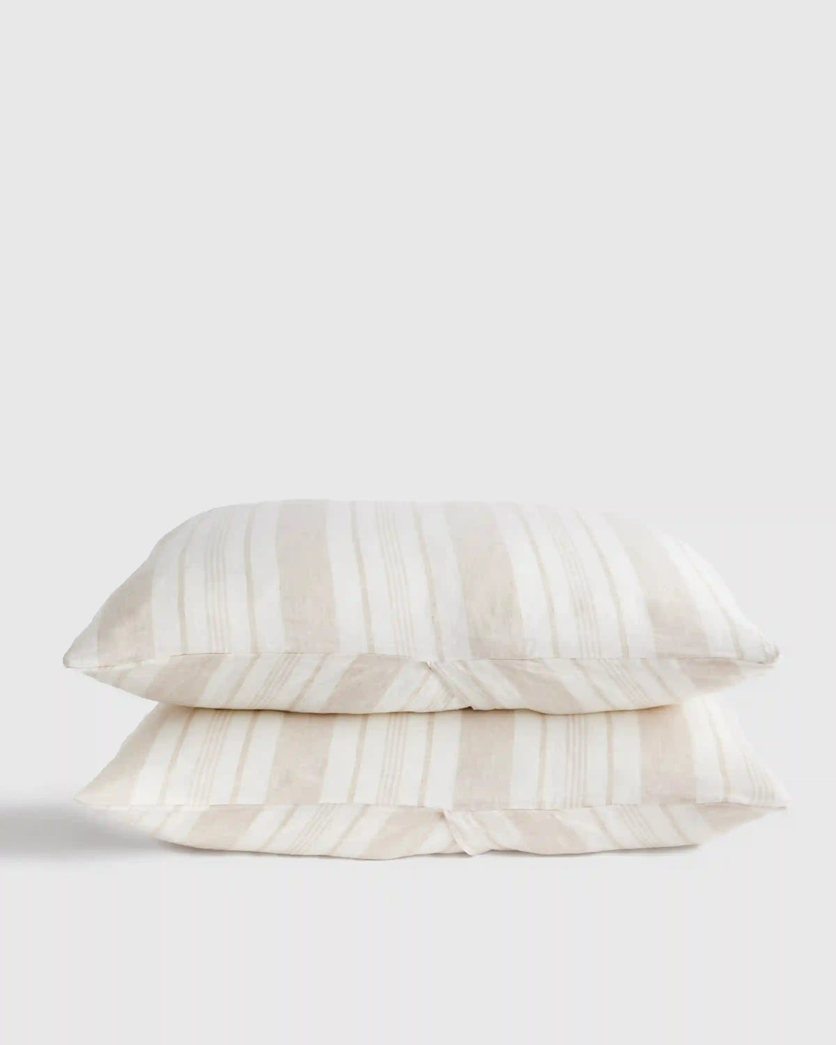 European Linen Modern Stripe Sham Set
