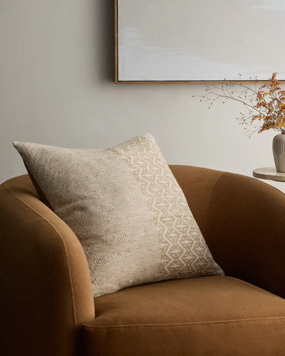 Geometric Silk Blend Pillow Cover (Set of 2)
