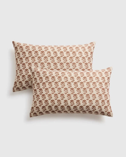 Reversible Block Print Pillow Cover (Set of 2)