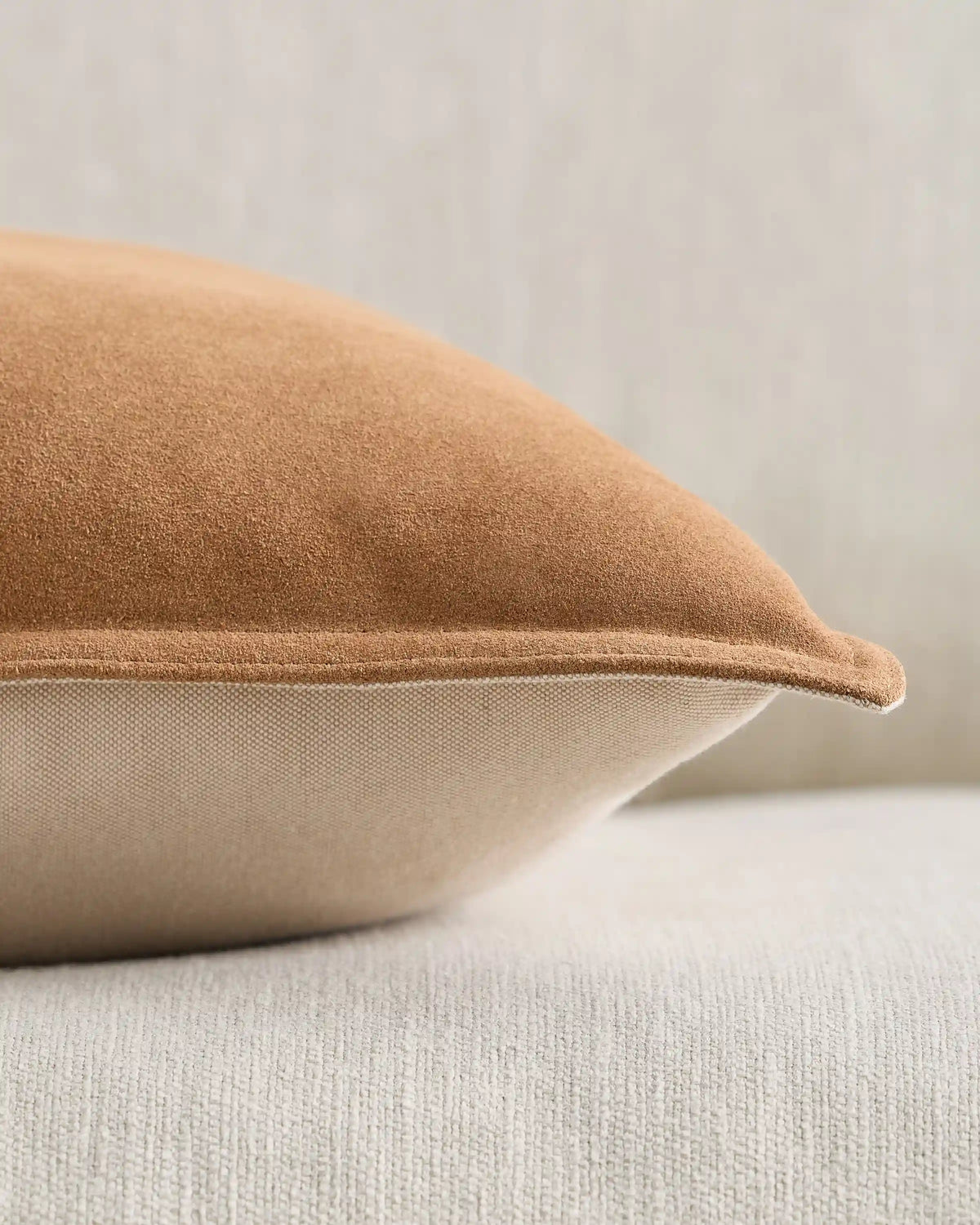 Pieced Suede Pillow Cover (Set of 2)