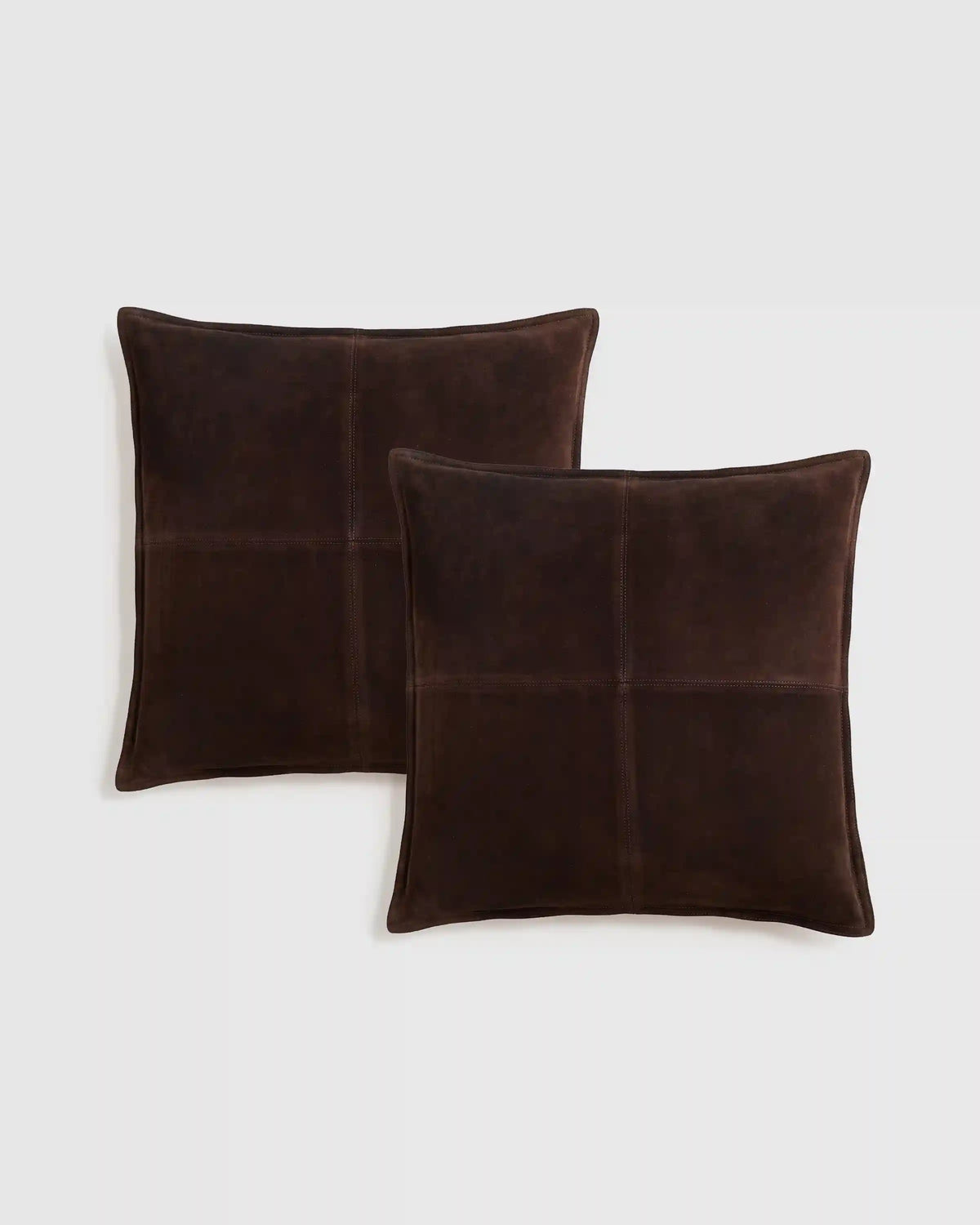 Pieced Suede Pillow Cover (Set of 2)