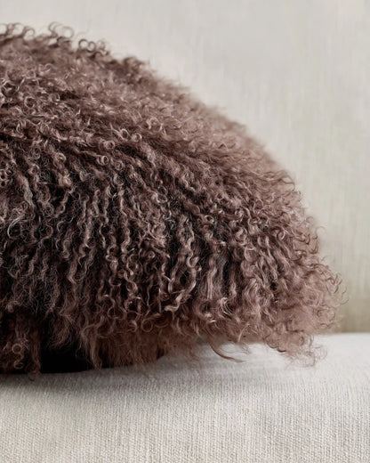 Luxe Mongolian Lamb Pillow Cover (Set of 2)