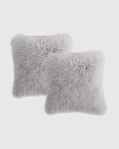 Luxe Mongolian Lamb Pillow Cover (Set of 2)