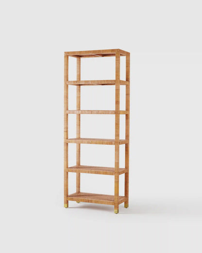 Handwoven Rattan Bookcase