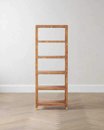 Handwoven Rattan Bookcase