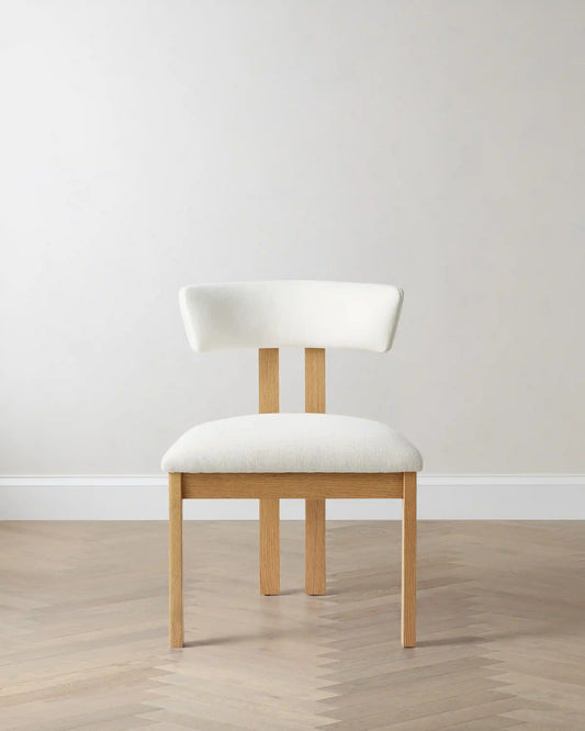 Solid Wood and Performance Fabric Dining Chair (Set of 2)