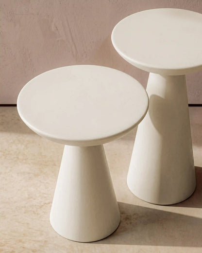 Concrete Nesting Indoor/Outdoor End Tables (Set of 2)