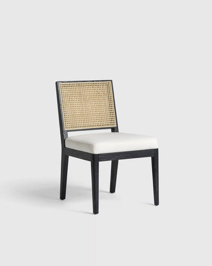 Solid Oak and Cane Dining Chair (Set of 2)