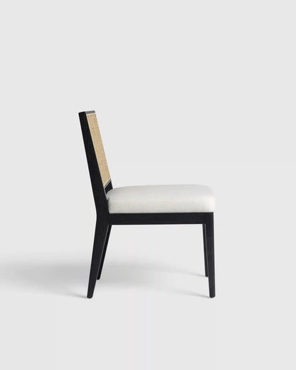 Solid Oak and Cane Dining Chair (Set of 2)