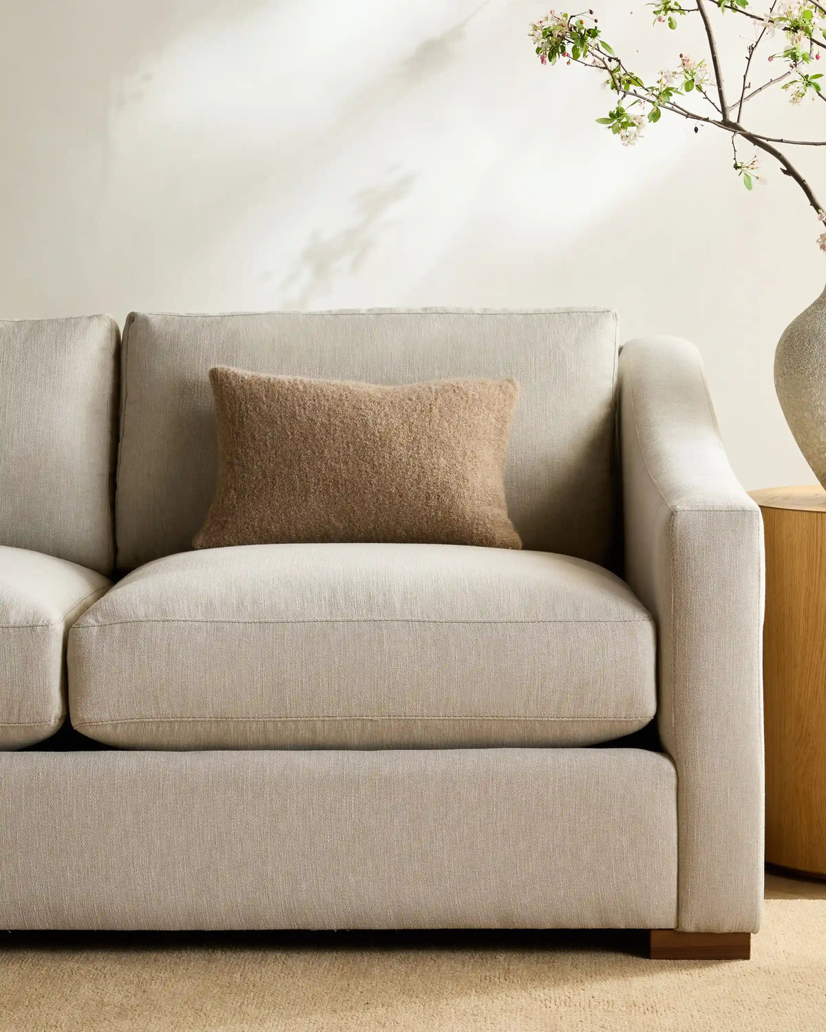 Hollis Slope Arm L Sectional in Performance Basketweave