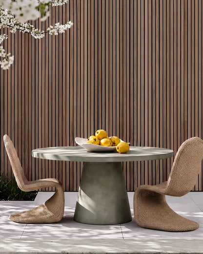 Concrete Pedestal Indoor/Outdoor Dining Table
