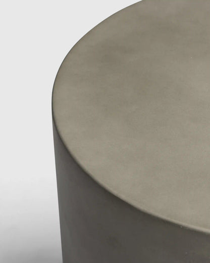 Concrete Drum Indoor/Outdoor Side Table